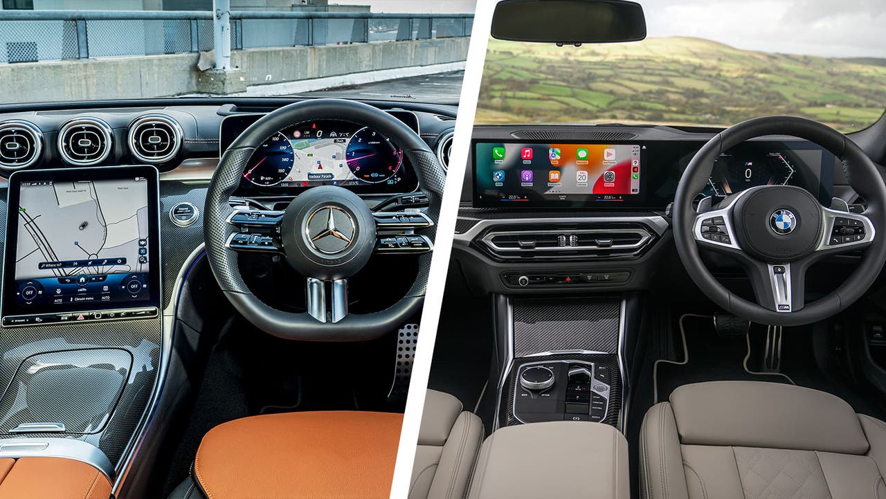 Mercedes C-Class vs BMW 3 Series interior