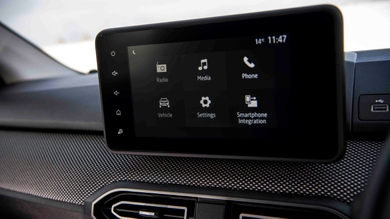 Dacia Sandero infotainment screen