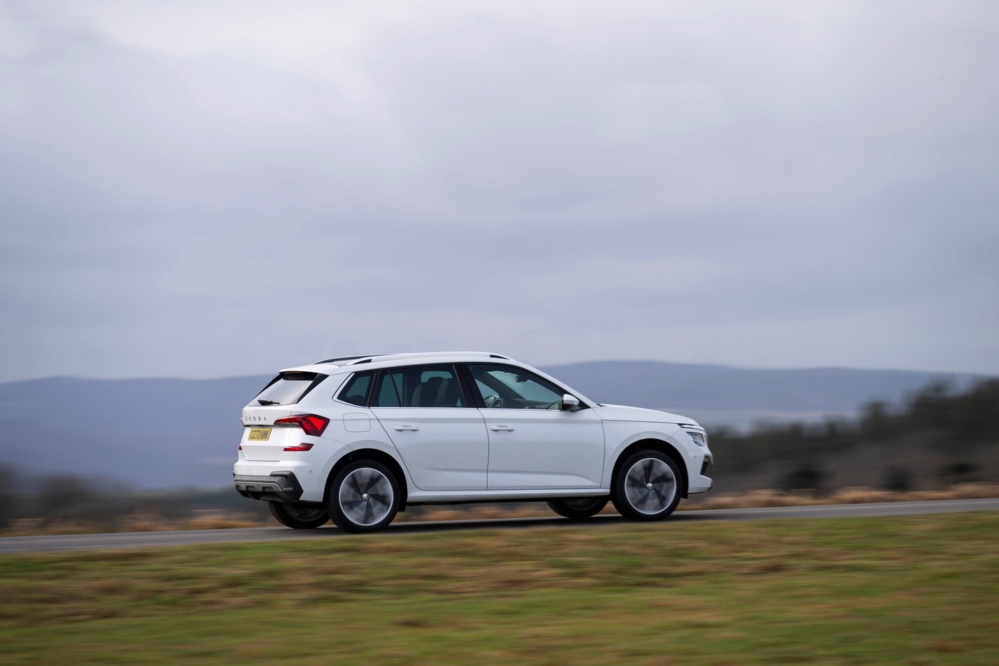 Skoda Kamiq facelift driving side shot