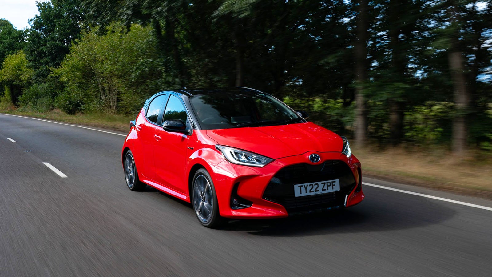 Toyota Yaris review front three quarter