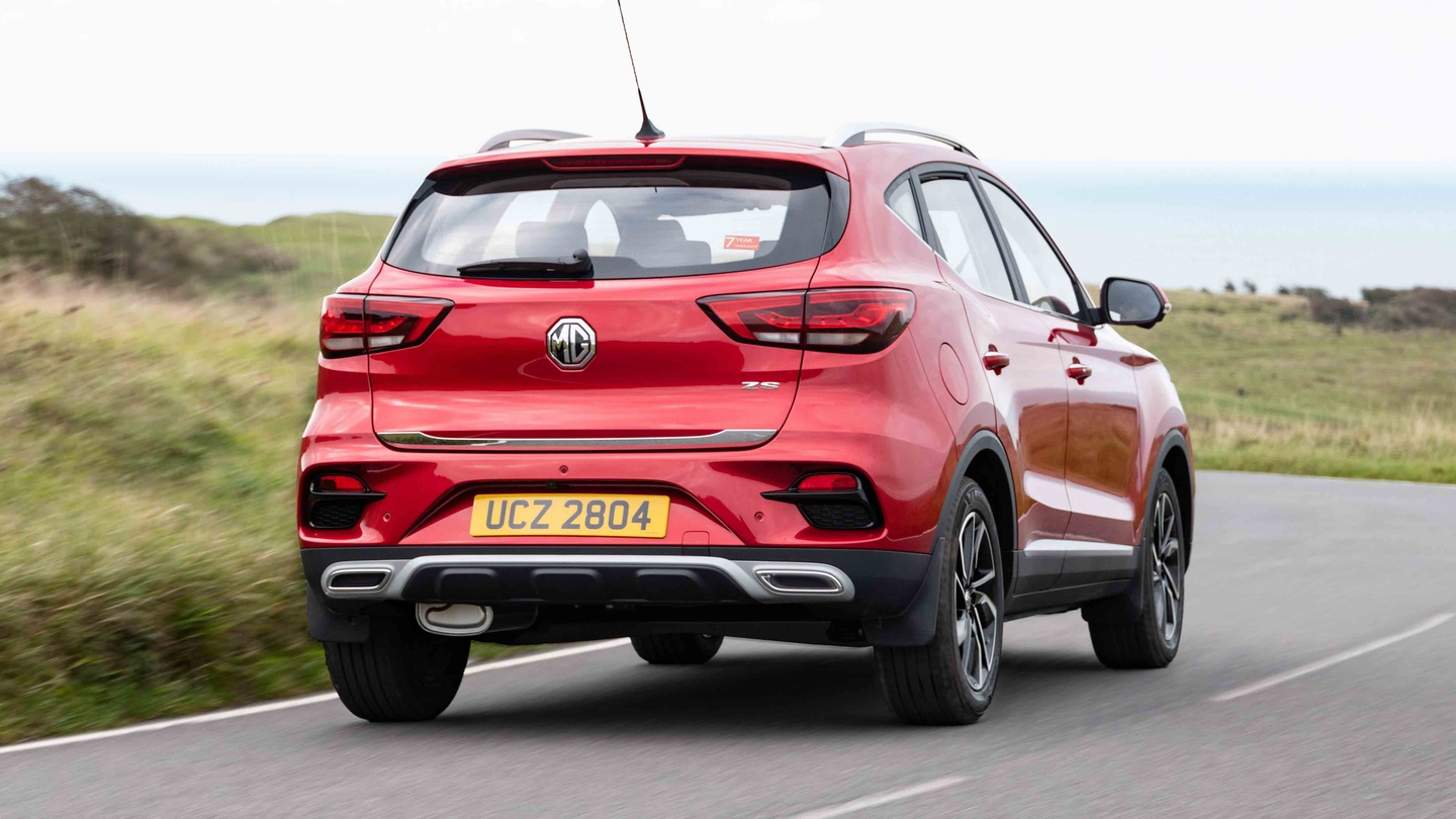 MG ZS rear driving