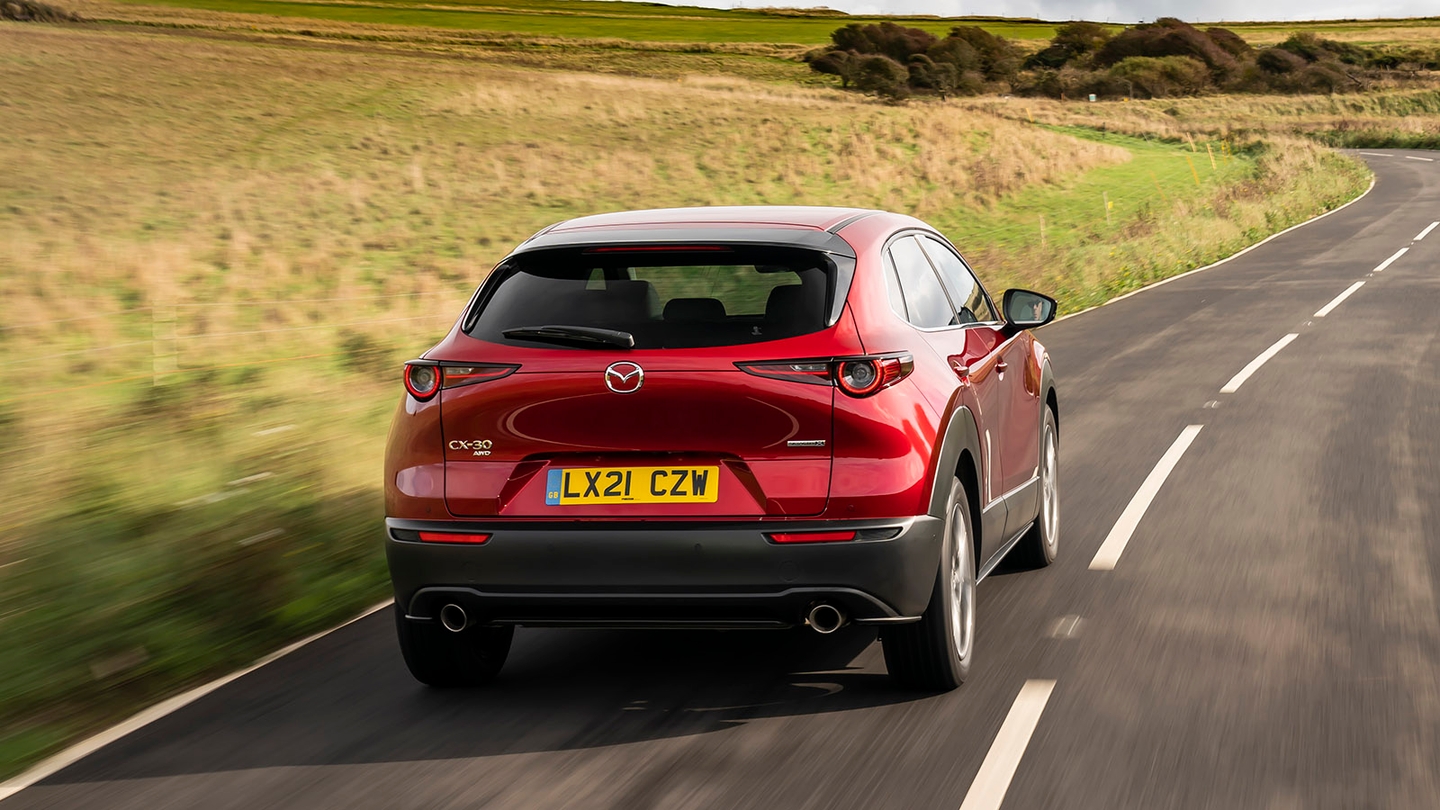 Mazda CX-30 review rear three quarter