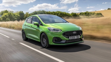 Mean Green Ford Fiesta ST driving