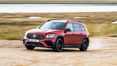 Mercedes GLB review (GLB 35 AMG) front three quarter