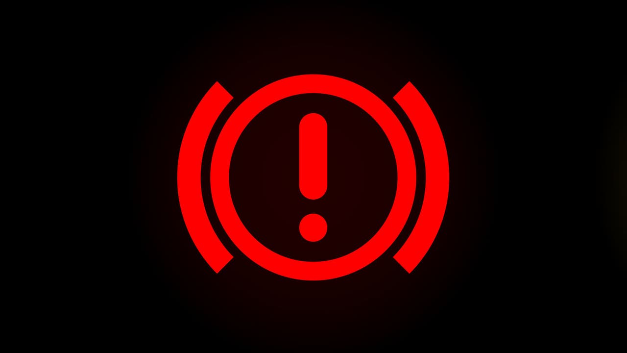 Brake system warning light