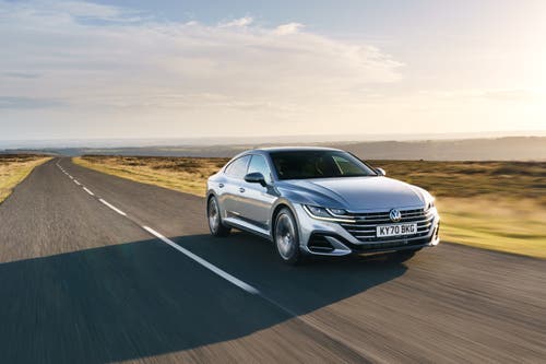 VW Arteon silver driving image