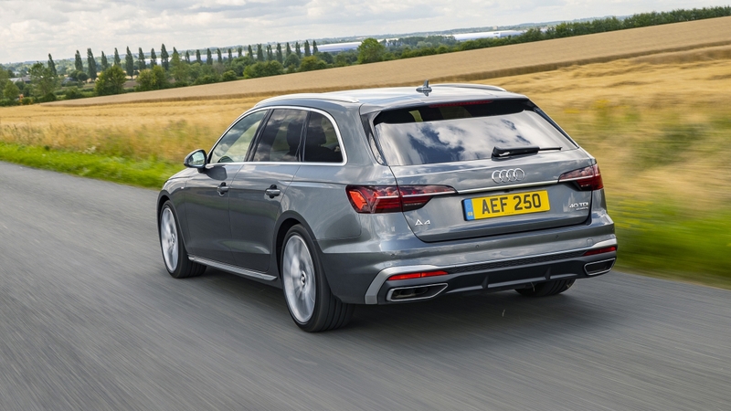 Audi A4 Avant driving rear