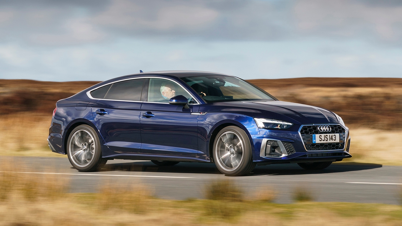 Audi A5 Sportback in blue