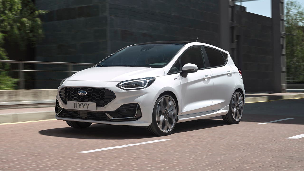 Ford Fiesta in white