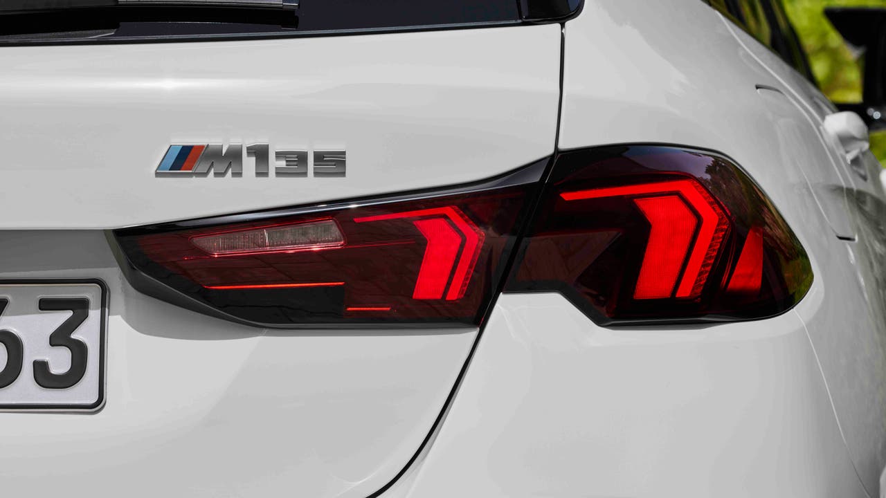 2024 BMW M135 tail light and badge