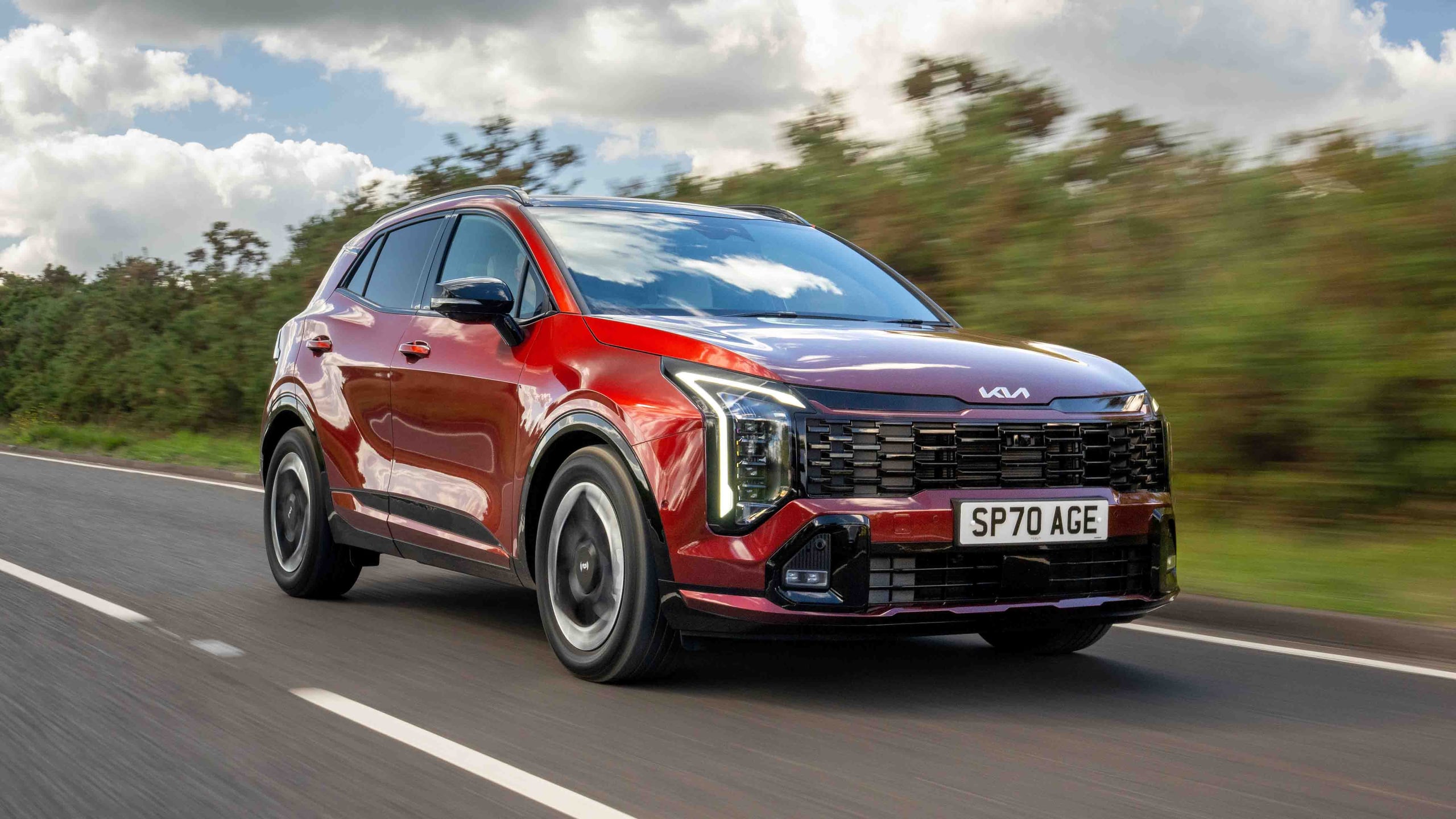 Kia sportage driving