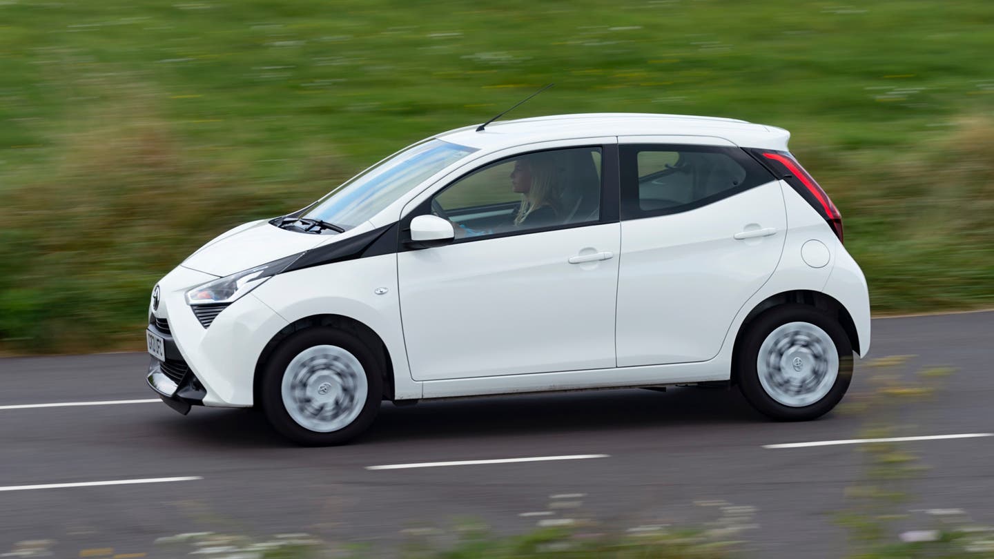 Toyota Aygo driving side view