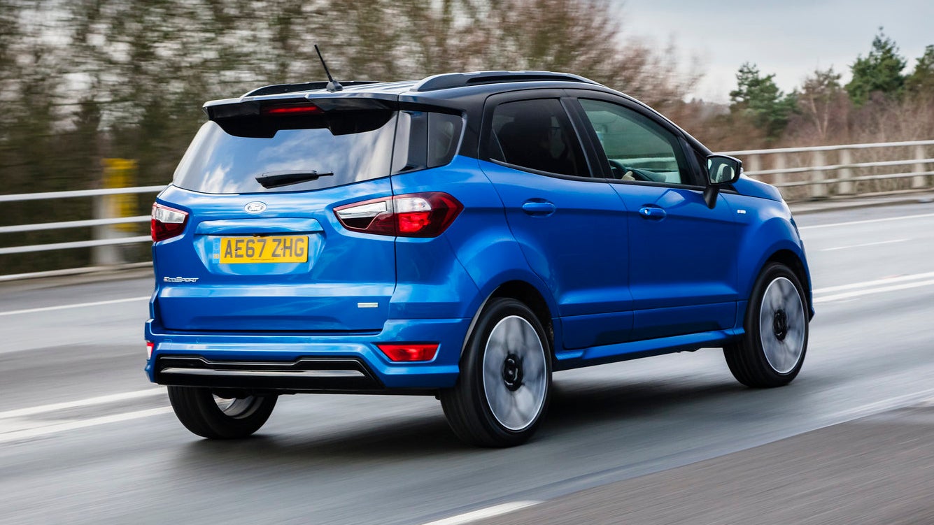 Ford Ecosport driving rear view