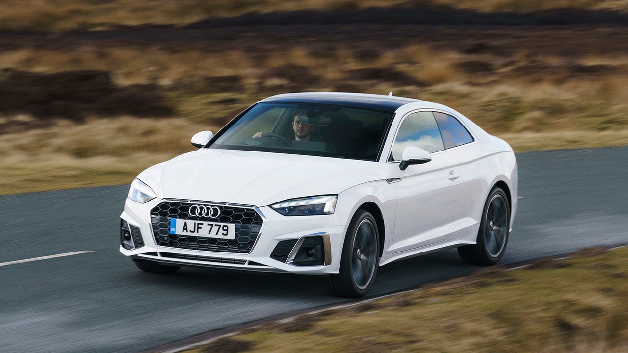 Audi A5 coupe in white