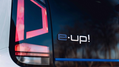 Volkswagen e-Up tailgate badge