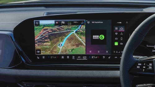 New Audi A5 touchscreen