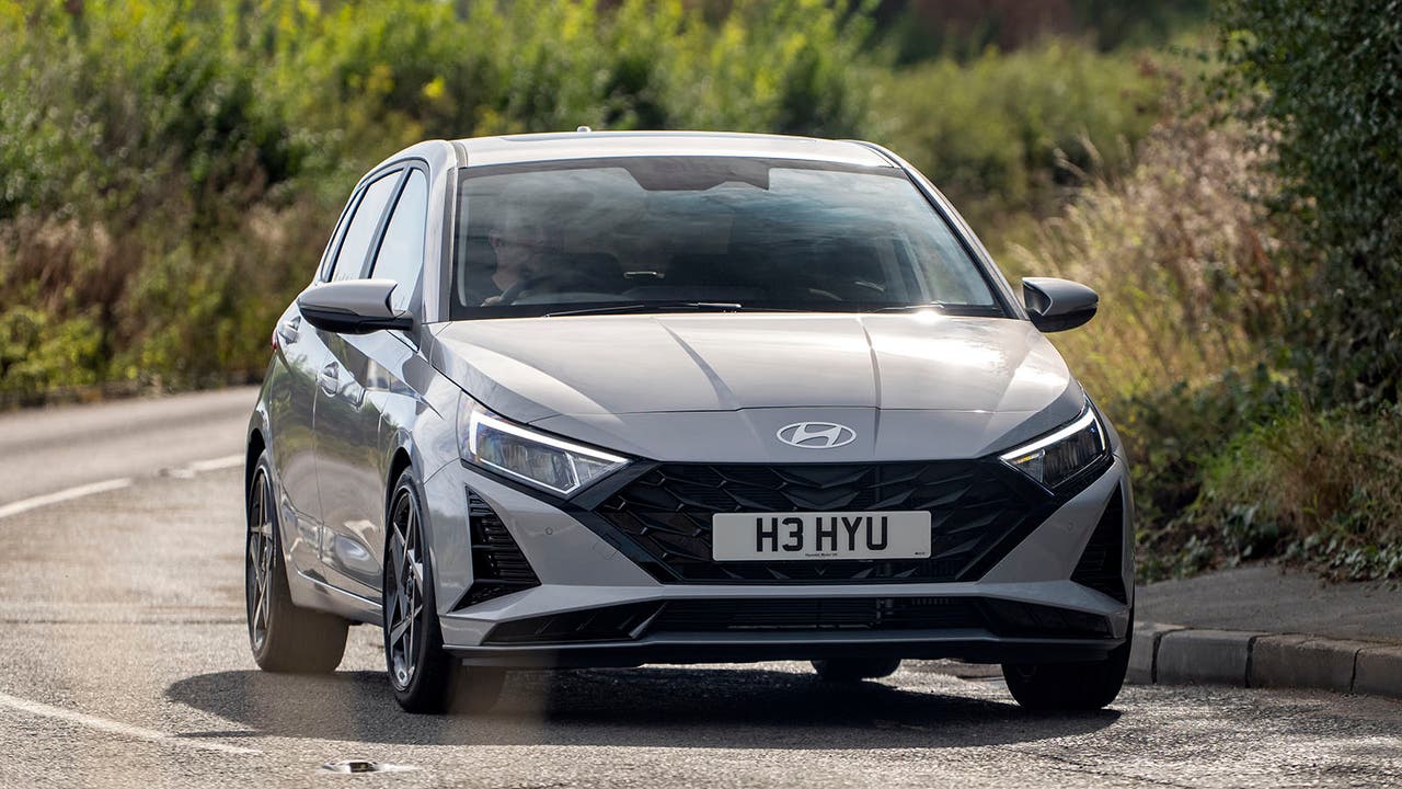 Hyundai i20 in grey