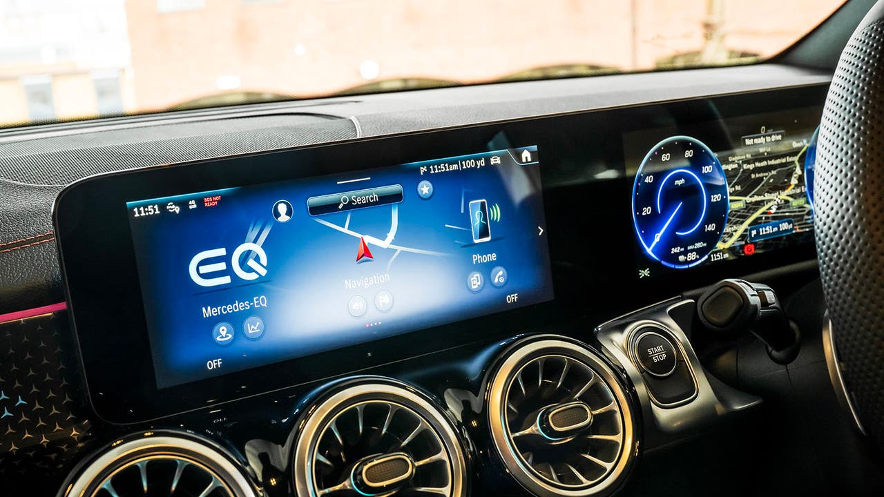 MBUX system in a Mercedes EQB