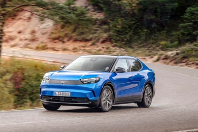 2025 Ford Capri blue front driving
