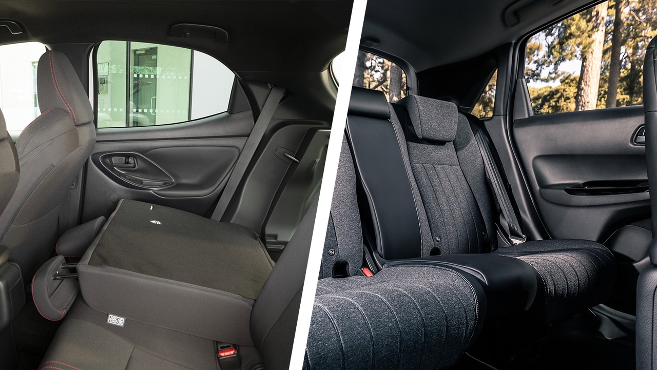 Toyota Yaris vs Honda Jazz rear seats