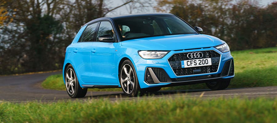 Blue Audi A1