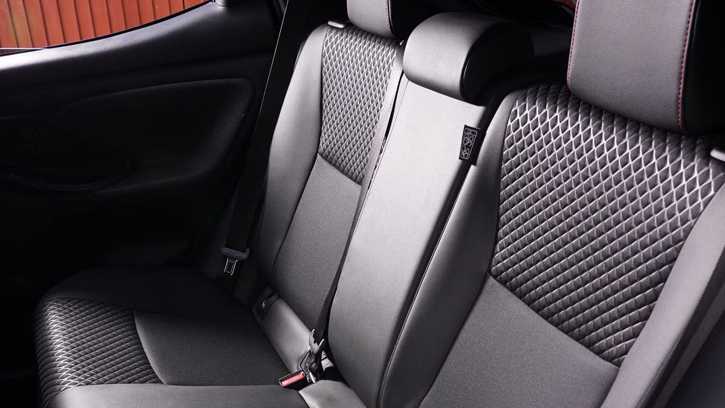 Toyota Yaris review rear seats