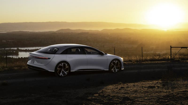 Lucid Air in white