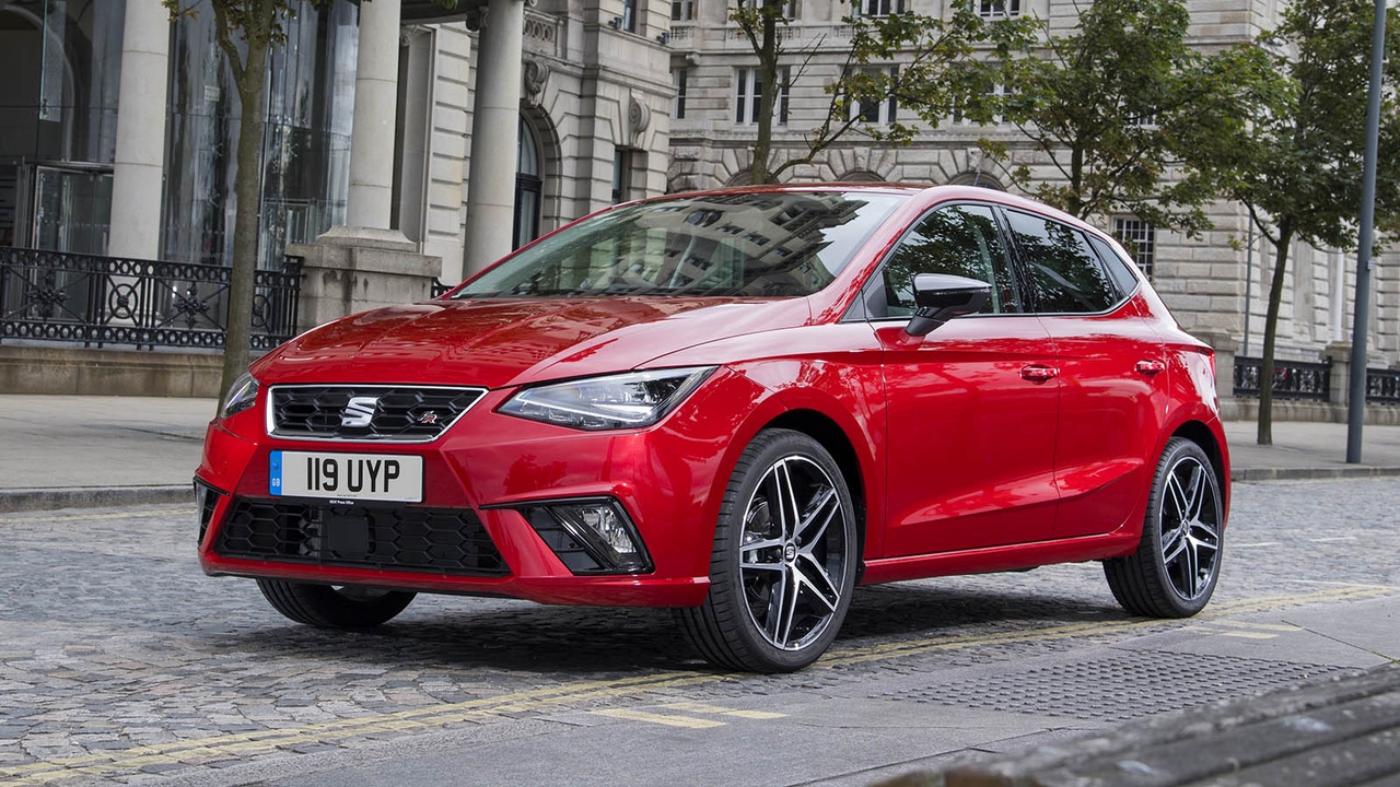 SEAT Ibiza in red, static shot