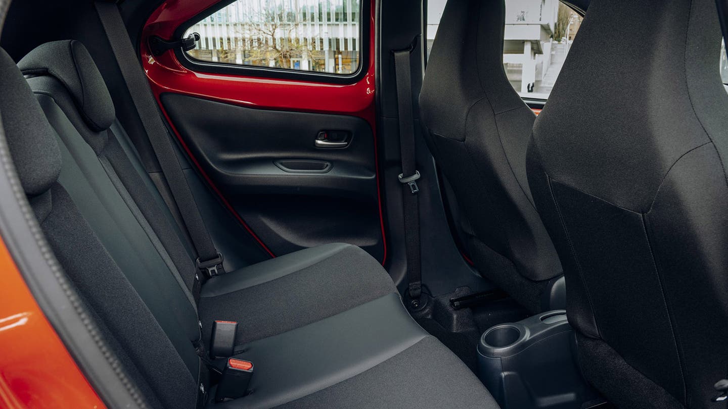 Toyota Aygo X review image rear seats