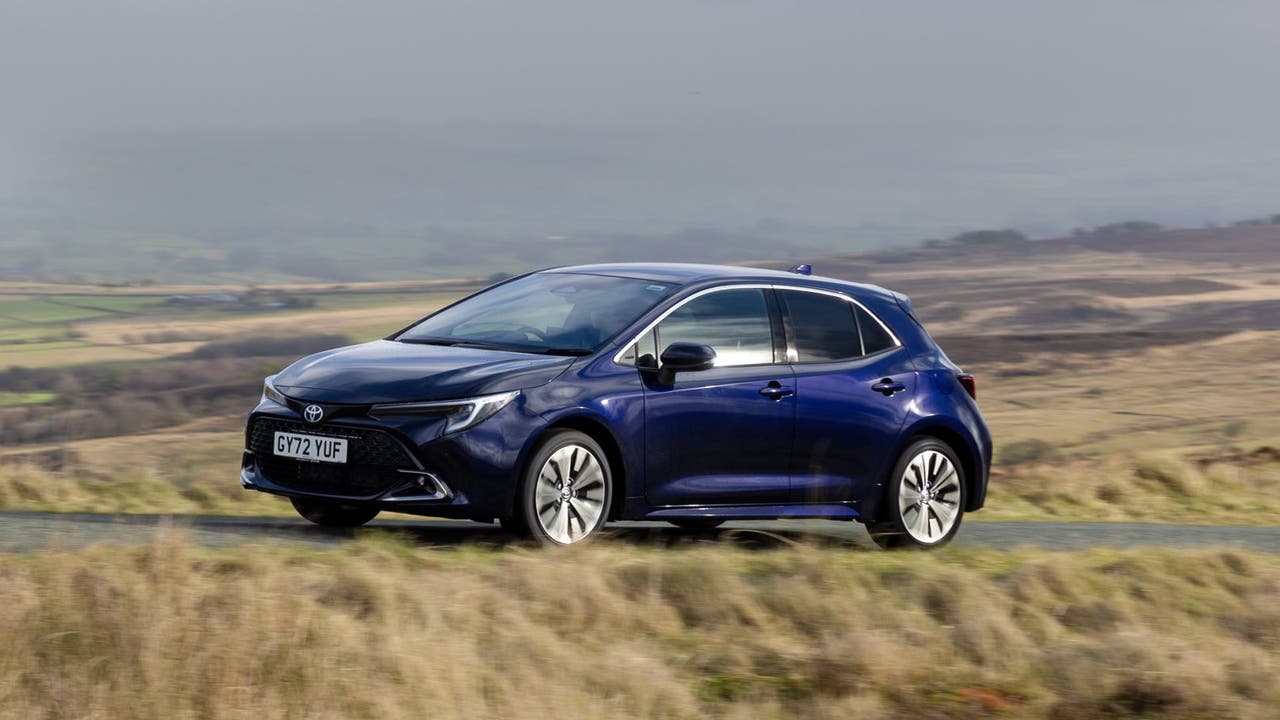 Toyota Corolla in dark blue