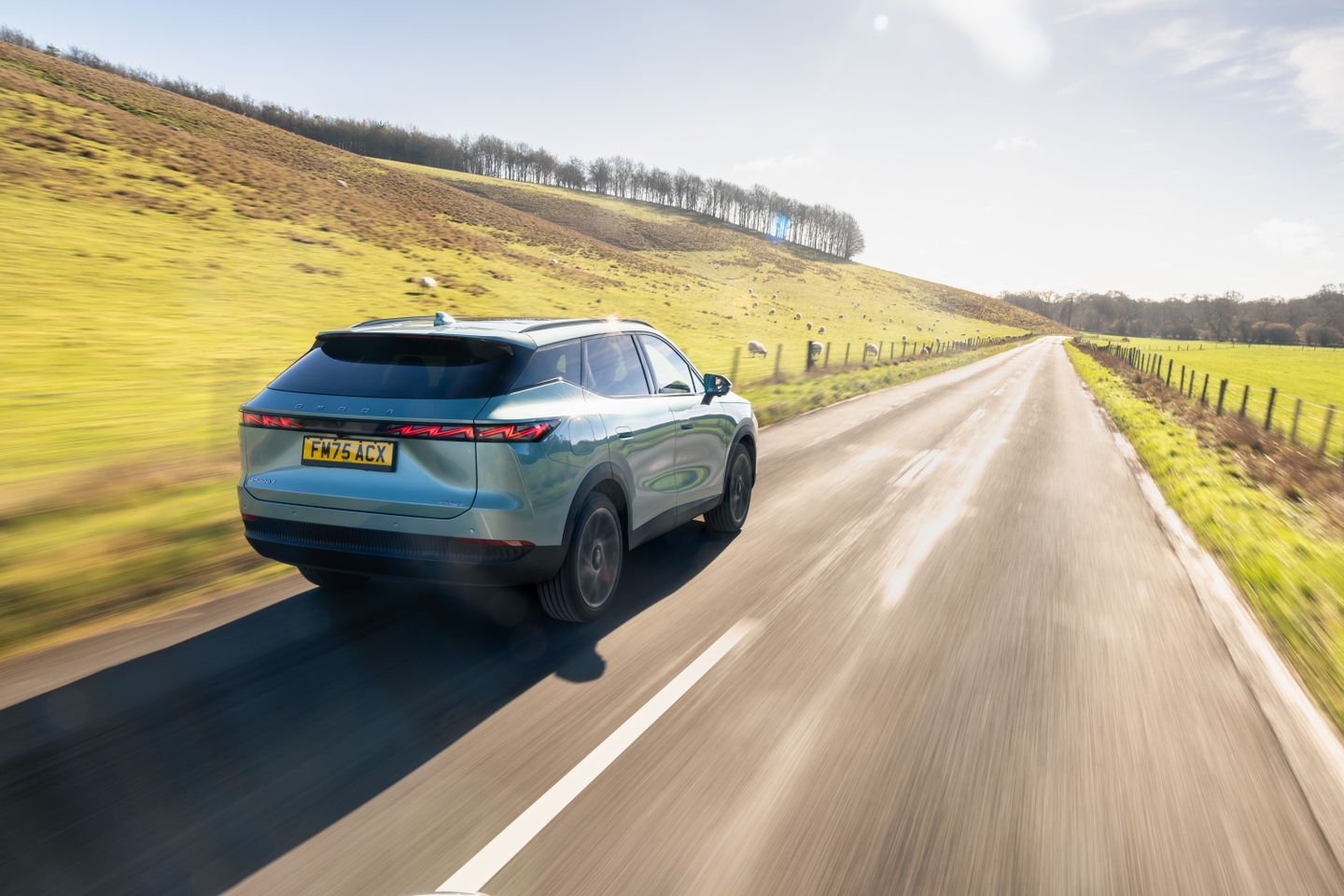 Omoda 7 rear driving