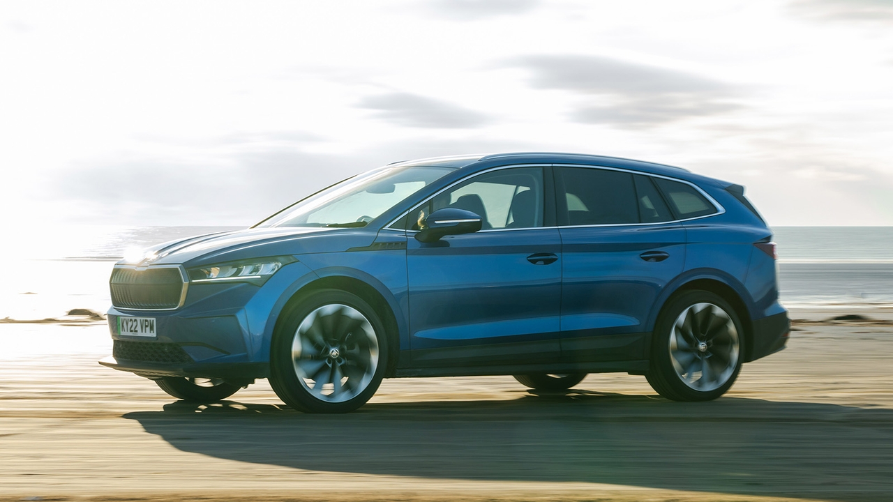 Skoda Enyaq in blue