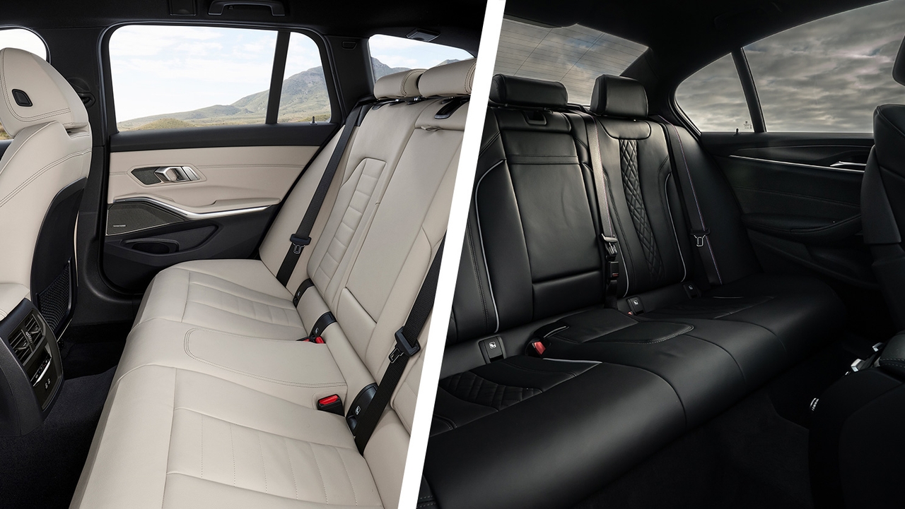 BMW 3 Series vs BMW 5 Series rear seats