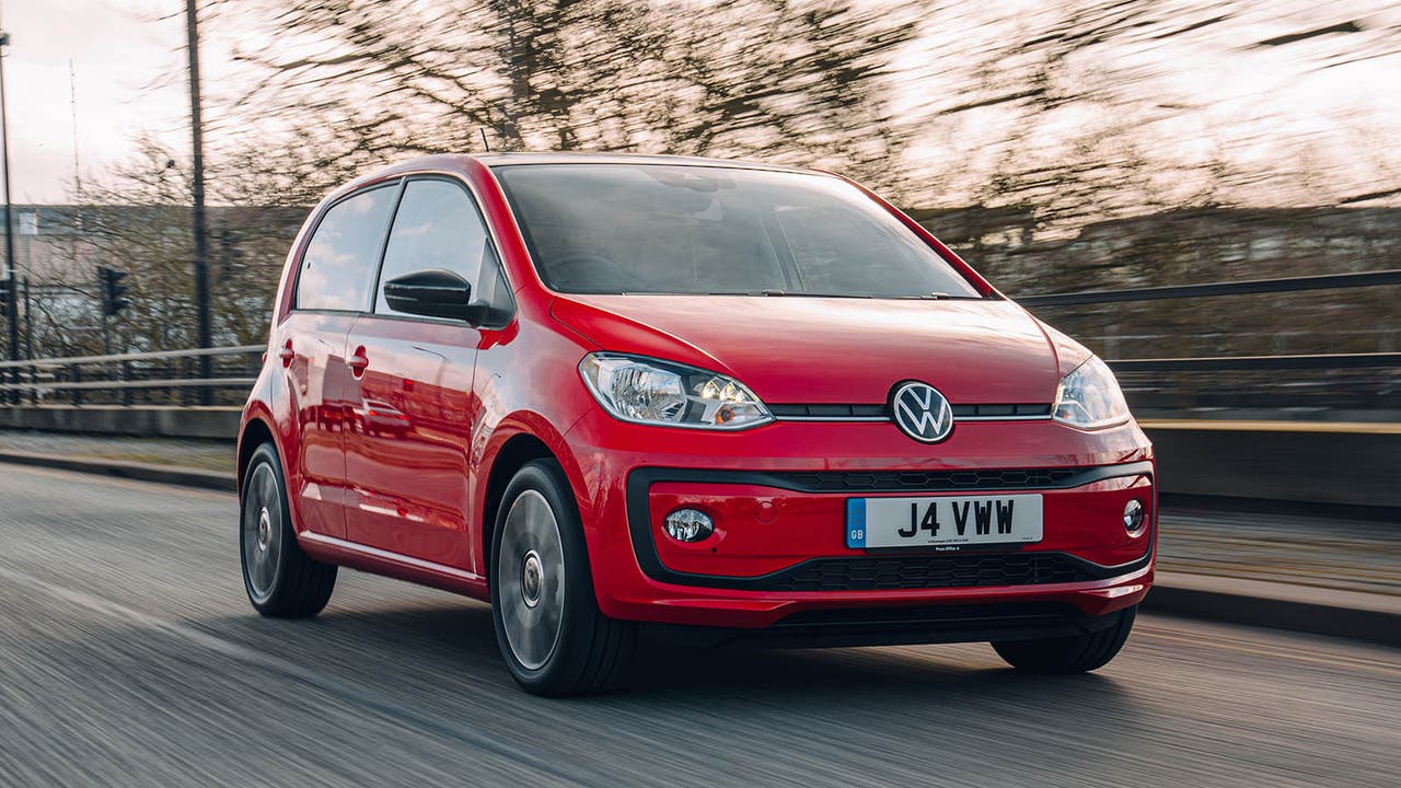 Volkswagen Up in red