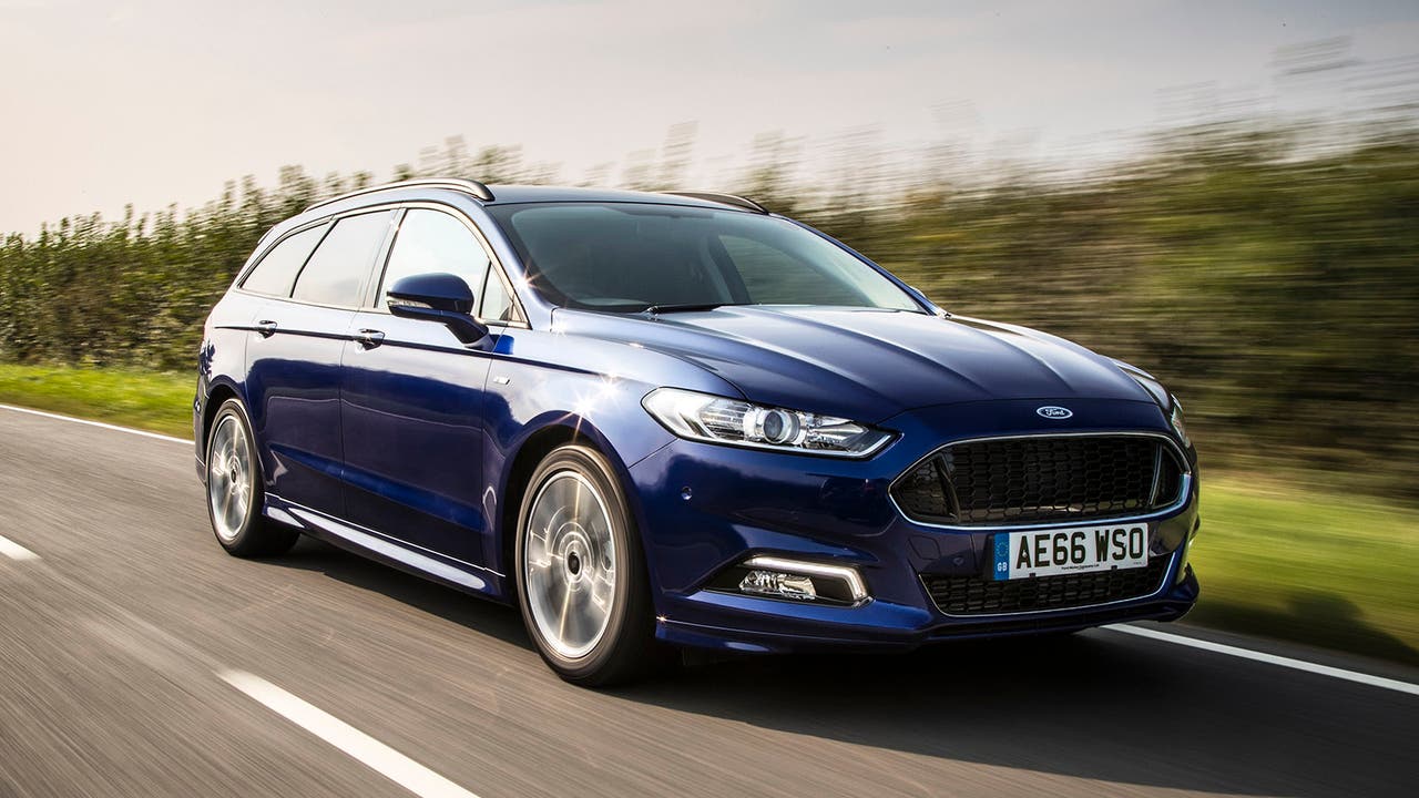 Ford Mondeo estate in blue