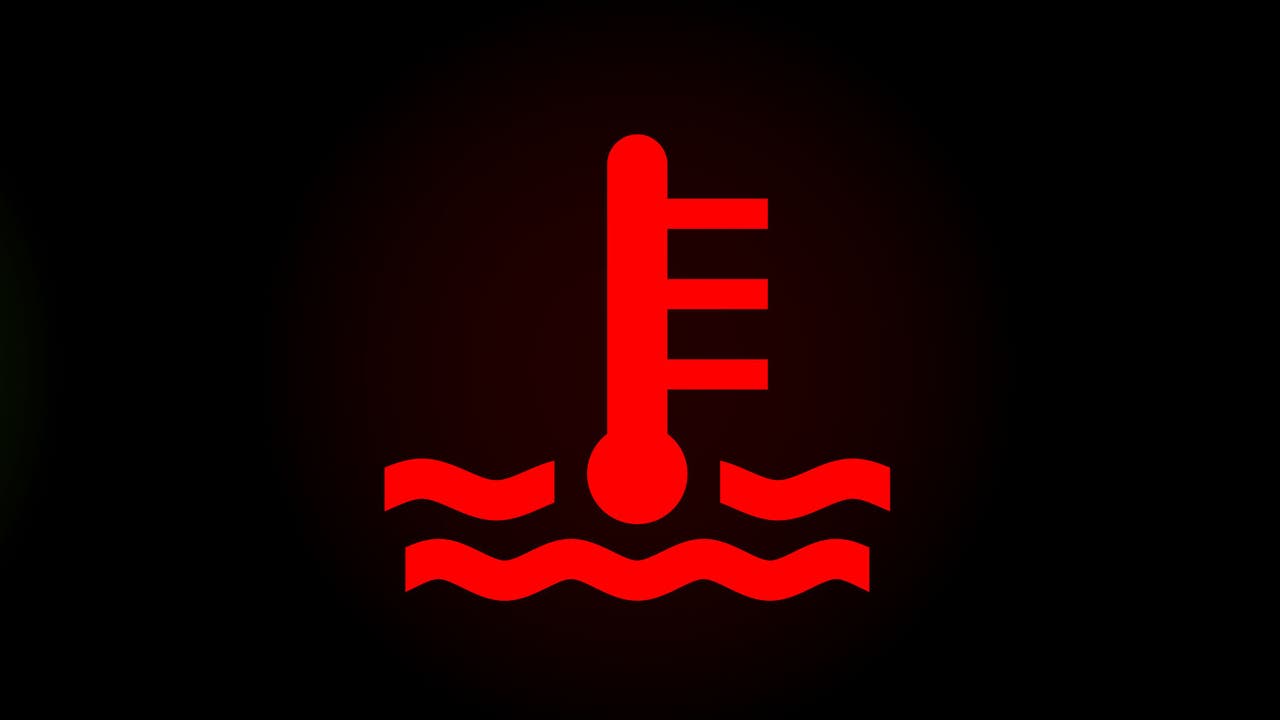 Coolant warning light