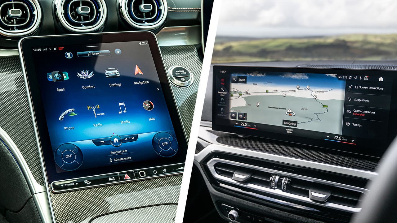 Mercedes C-Class vs BMW 3 Series infotainment