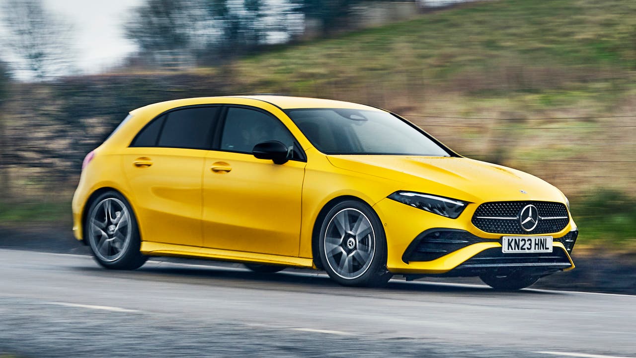 Mercedes A-Class driving