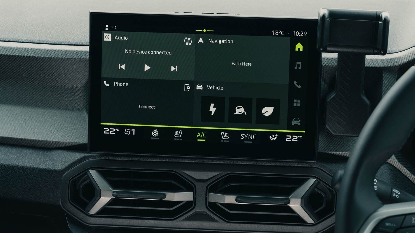 Dacia Bigster touchscreen