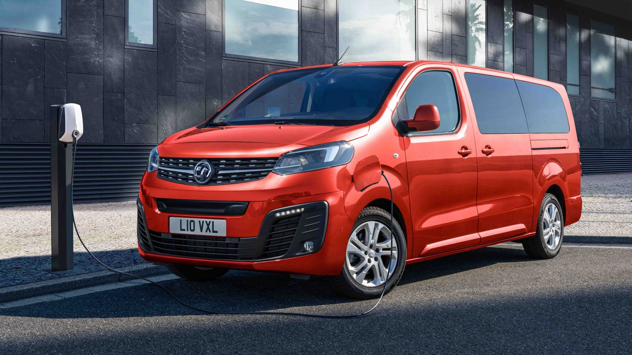 Vauxhall Vivaro Life Electric at charging point