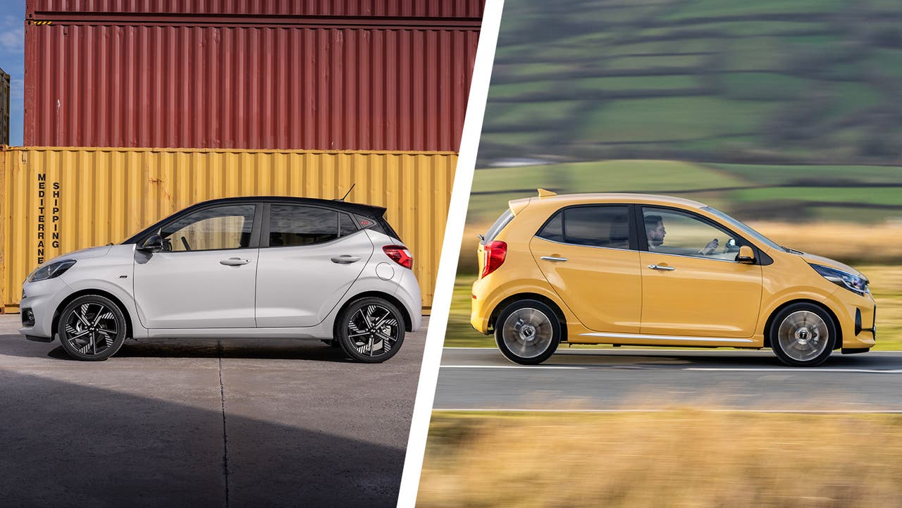 Hyundai i10 vs Kia Picanto side