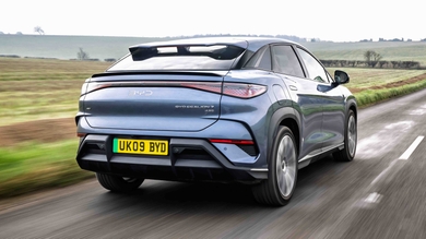 BYD Sealion 7 driving rear view