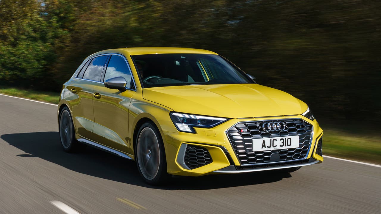 Audi S3 Sportback in yellow