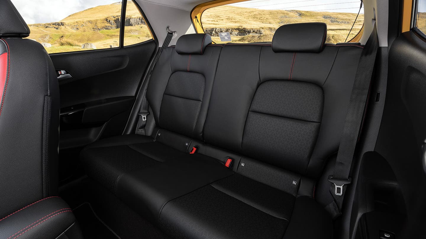 Kia Picanto review rear seats