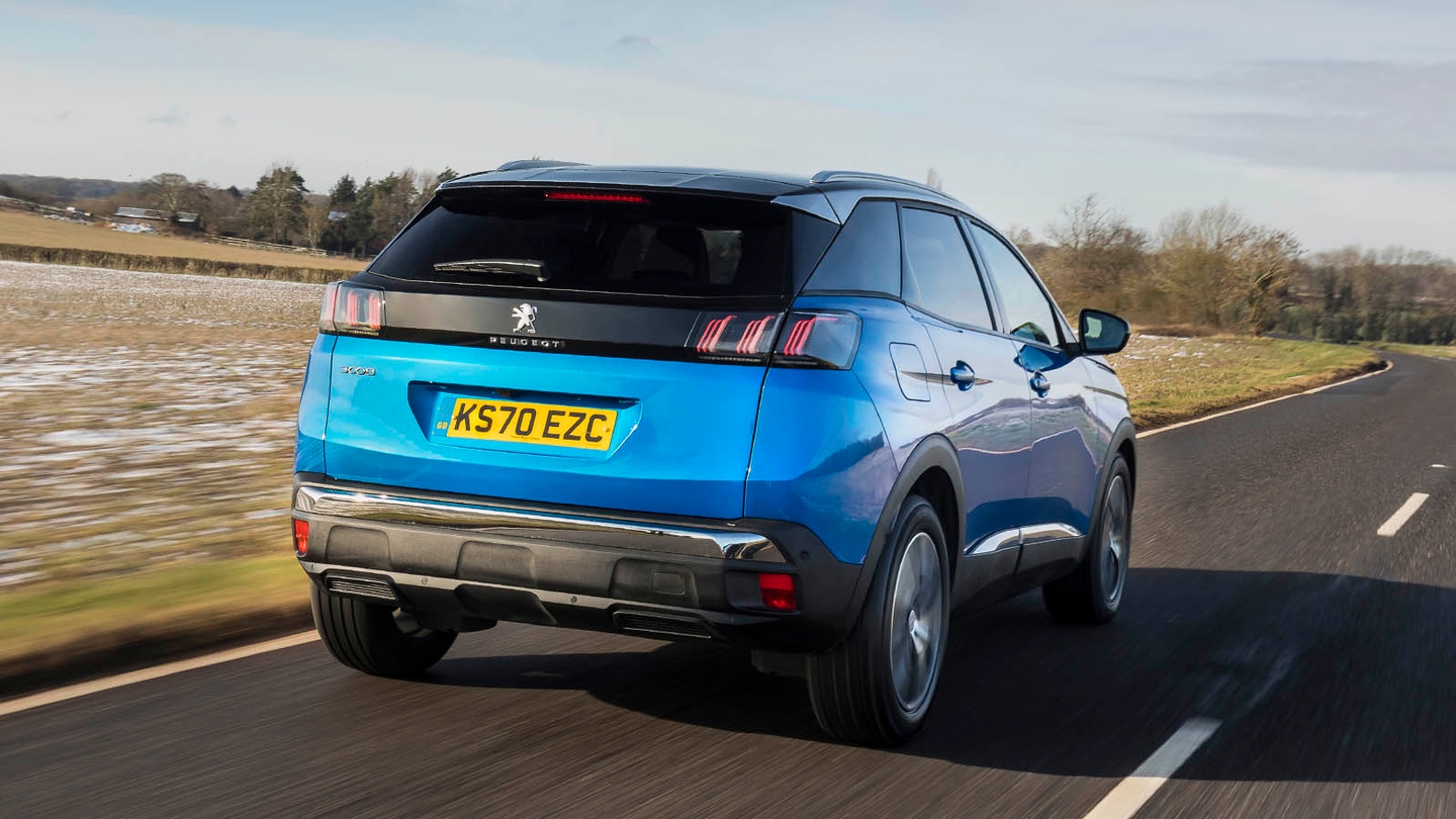 Peugeot 3008 review rear three quarter