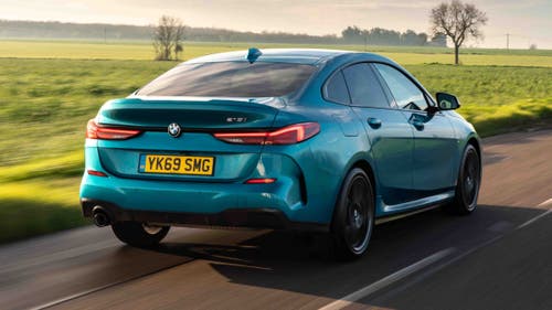 BMW 2 Series Gran Coupe driving rear view