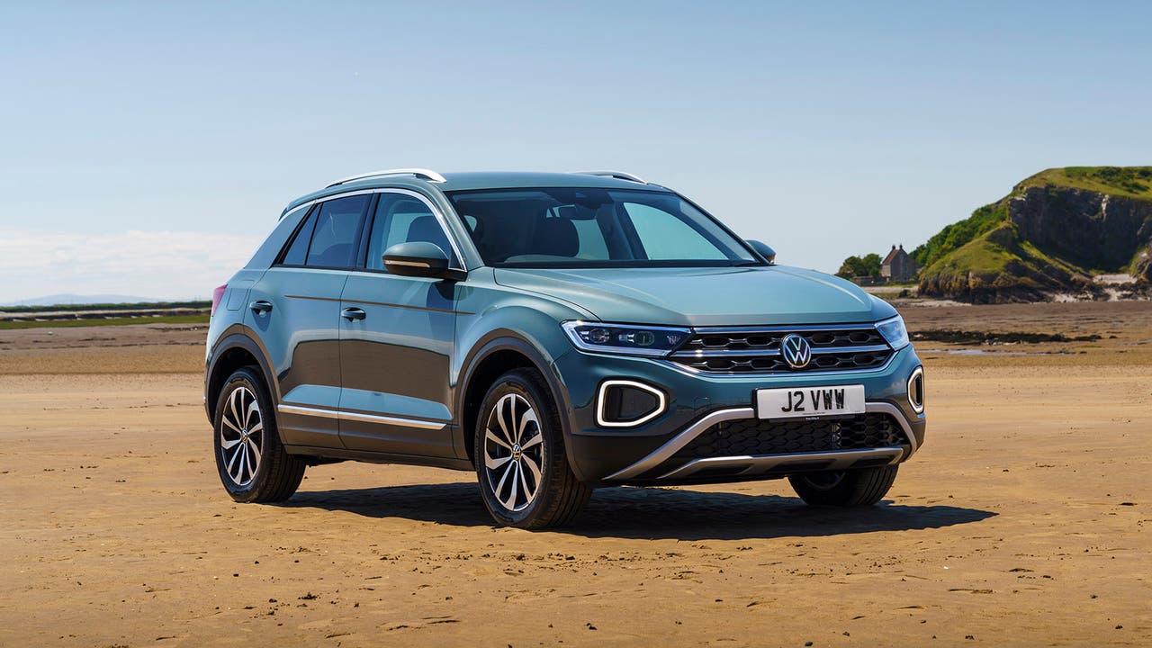 Volkswagen T-Roc in grey/blue