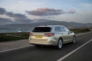 2024 Skoda Superb rear driving shot