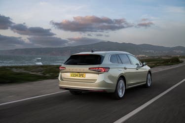 2024 Skoda Superb rear driving shot