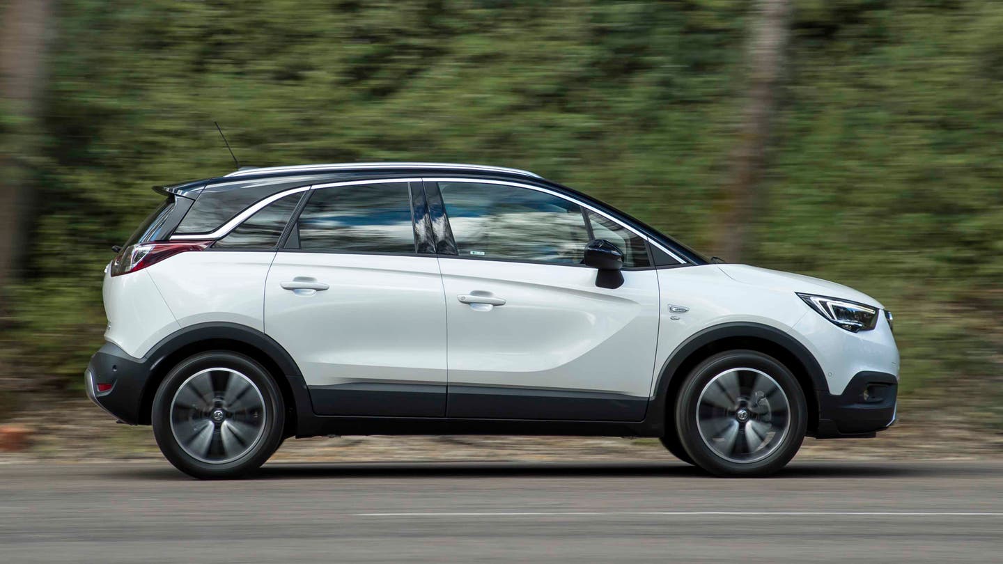 Vauxhall Crossland X driving side view